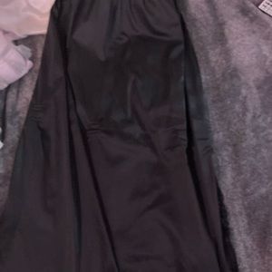 Black satin slip skirt, large, but is kind of small for large.